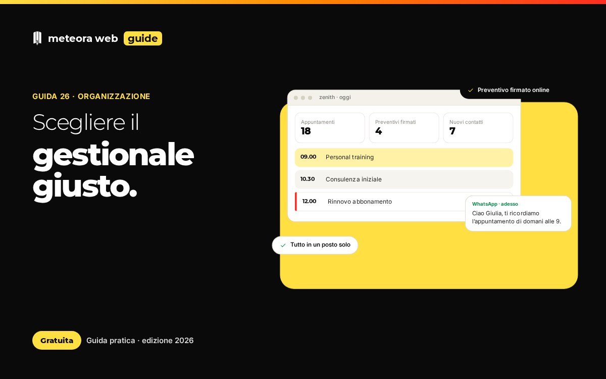 Copertina della guida Come scegliere un gestionale in cloud