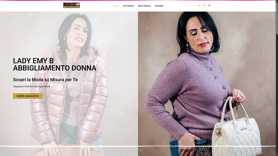 Lady Emy B, sito realizzato da Meteora Web a Sciacca