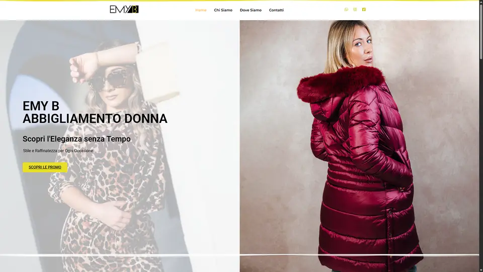 Emy B Abbigliamento, sito realizzato da Meteora Web a Sciacca