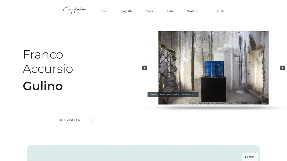 Franco Accursio Gulino, sito realizzato da Meteora Web a Sciacca
