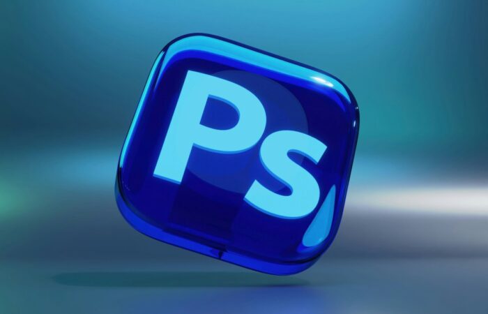 A blue square object with the letter p in it